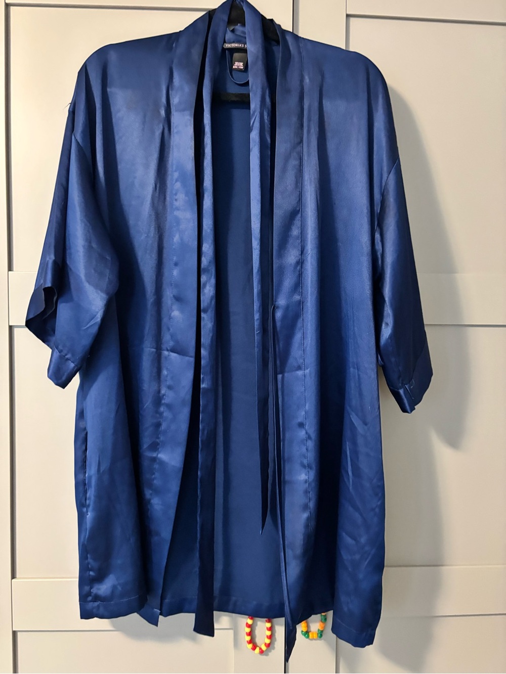 Navy Victoria’s Secret silky robe- size S/M